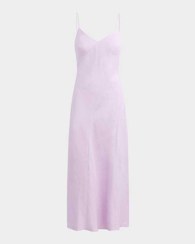 The Josette Linen Slip Dress